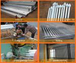 Customized Black Zinc Steel Metal Garrison Fence Panels Maintenance Free