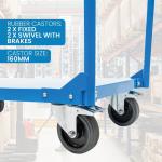 OEM Heavy Duty Platform Trolley 500kg Flatbed Push Cart Single Handle