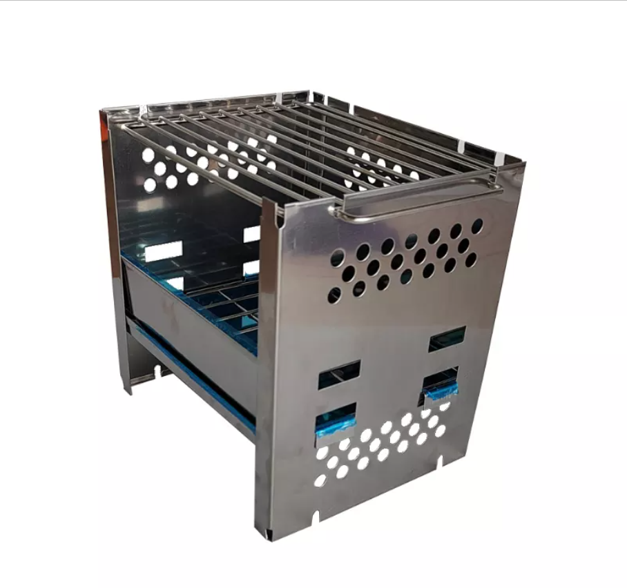 Outdoor Camping Portable Disposable Charcoal BBQ Grill with Design and 32X24X6cm Size
