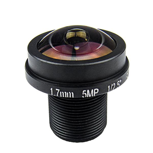 Buy cheap High Definition F2.0 Fisheye CCTV Lens 5MP 1.7MM M12*0.5 Mount 1/2.5 Optical from wholesalers
