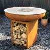 Buy cheap Modern Cooking Charcoal Barbecue Grill Corten Steel Outdoor Fire Bowl BBQ from wholesalers