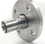EN PN16 Stainless Steel Hose Couplings Fixed Flange With Toothed Hose Shank