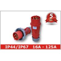 Buy cheap Outdoor Red 100 Amp Pin And Sleeve Connector with Single Phase Inverter product