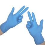 ISO9001 11'' Inspection Disposable Nitrile Gloves Powder Free Large