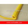 Buy cheap UL21687 Strain Relief Molded Curly Cable PUR Sheath Rated 80C 30V from wholesalers