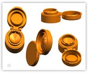 Edible Oil Bottle Plastic Cap Mould Flip Top Oil Cap Hot Runner Valve Gate For