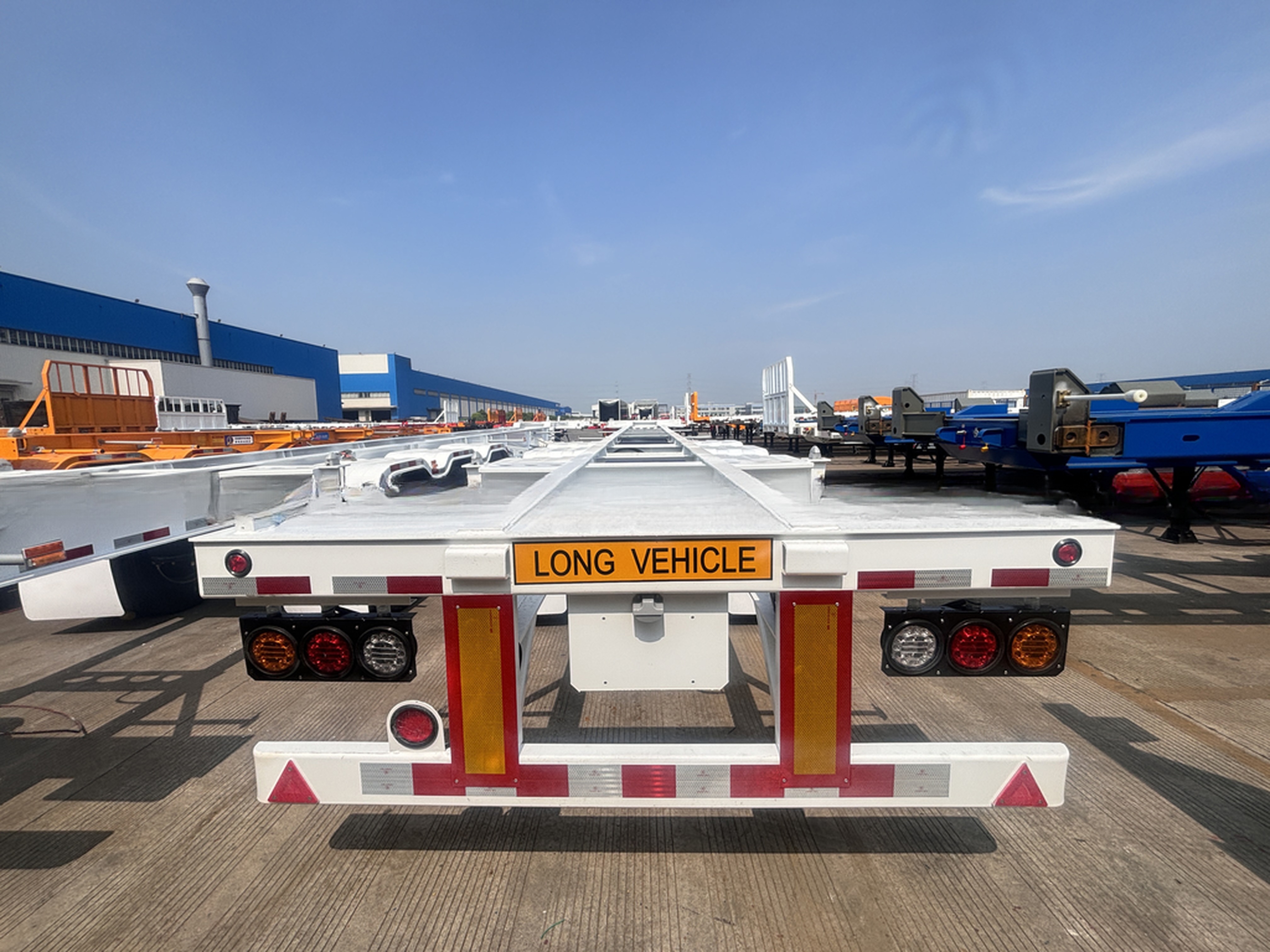 53ft Gooseneck Skeleton Truck Frame Semi Trailer Container Shipping Chassis with Excellent Features and Durable FUWA Axle