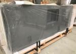 Pure Grey Master Quartz Tiles For Kitchen Countertops , Stone Kitchen Worktops
