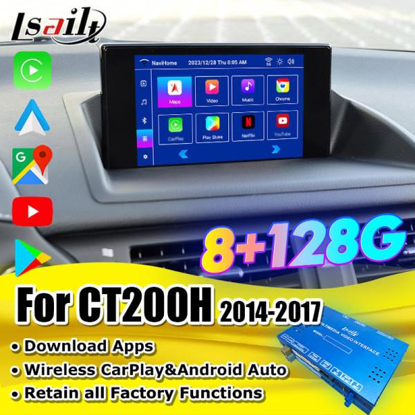 Buy cheap Lsailt Wireless CarPlay Android Video Interface for Lexus CT CT200H 2014-2017 Support Download APPs, NetFlix, YouTube from wholesalers