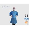 Buy cheap Nonwoven Material Disposable Medical Gowns Dark Blue Color Short Sleeves Type from wholesalers