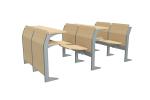 School Classroom Student Desk And Chair Set Gravity Mechanism College Furniture