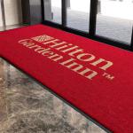 Personalized Hotel Logo Commercial Entrance Mats / Carpet 8 Mm Pile Height