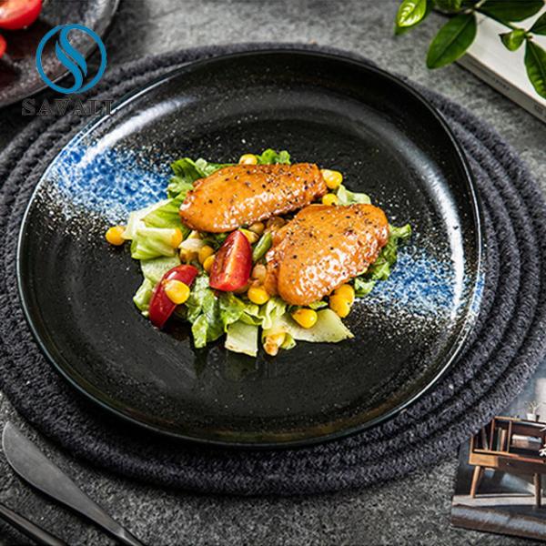 Buy cheap Irregular Rustic Black Porcelain Dinnerware from wholesalers