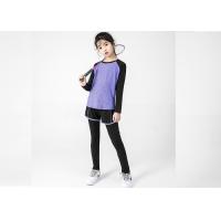 Buy cheap Customizable Kids Sports Clothing Girls Raglan Long Sleeve T Shirts 140-210g product