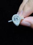 Buy cheap AAA Gems high quality moissanite jewerly ring in 18K ,14K Gold. from wholesalers