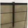 Buy cheap Stone top 3-drawer brushed grey finsh wooden night stand for hotel bedroom furniture,bed side table from wholesalers