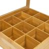 Buy cheap oem bamboo wooden tea box with 12 compartments and clear window from wholesalers