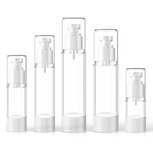 Buy cheap 15ml 30ml 50ml Airless Pump Bottles Plastic Vacuum Transparent Pump Bottle from wholesalers