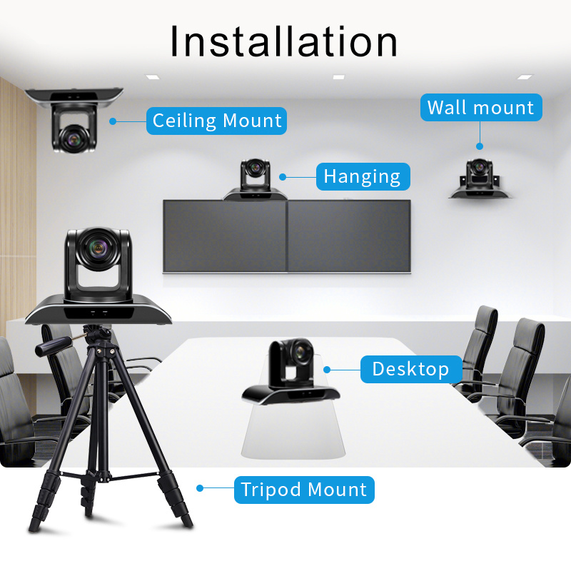 Tongveo 20X-SDI Optical Zoom USB Video Conference Camera Full HD 1080P HDMI 3G-SDI PTZ Conferencing Camera for Business Meetings (20X Zoom TEVO-VHD20N)
