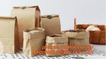 70g food grade brown kraft paper bag with customized logo printing, Pinch Bottom
