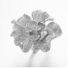 Buy cheap Flower engagement Ring 925 Sterling Silver CZ Rings Double-Flower from wholesalers