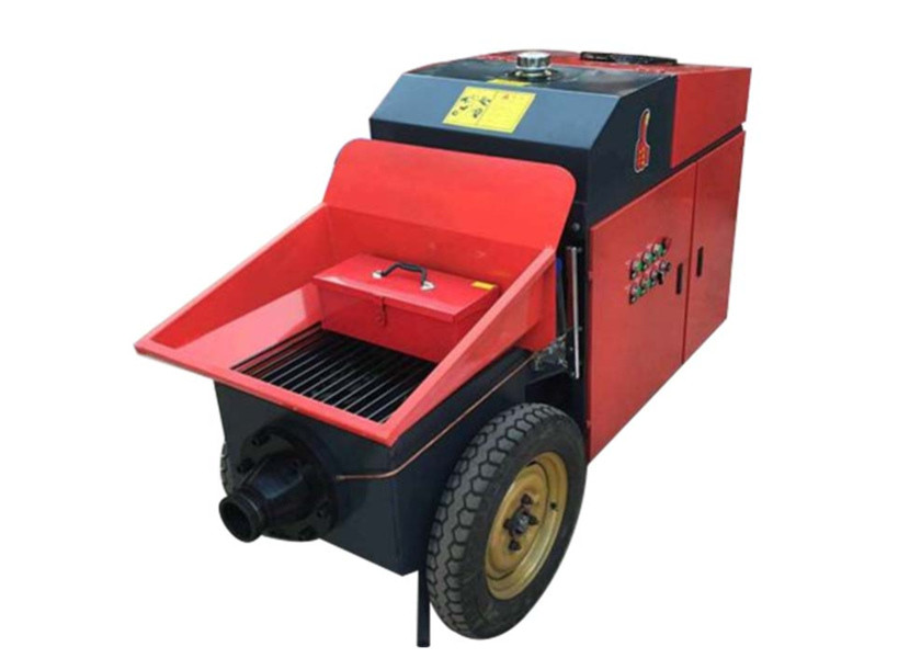 Construction 15Kw Mobile Concrete Pump For Fine Aggregate