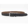 Buy cheap Double Braided Woven Casual Leather Dress Belt With Silver Buckle For Girl from wholesalers