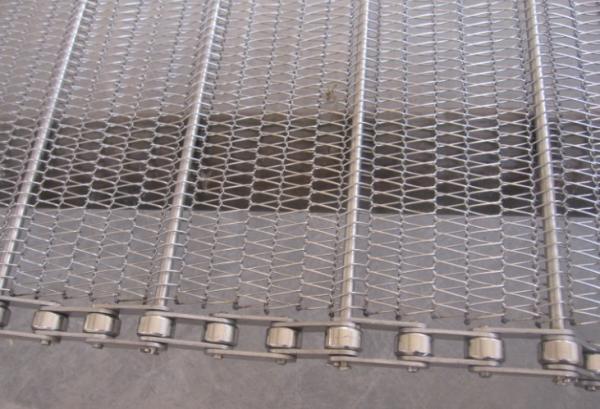 Buy cheap SS wire mesh belts slat band conveyor belts chain drive wire belts from wholesalers