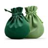 Buy cheap Green Fabric Drawstring Gift Bags Small Round Velvet Jewelry Bags from wholesalers