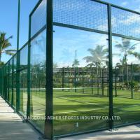 Buy cheap Standard Outdoor Padel Court , Weatherproof Synthetic Grass Tennis Court product