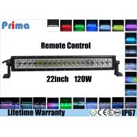 Buy cheap 120W 22 Inch LED Fog Light Bar , Spot / Flood / Combo RGB Halo LED Light Bar product