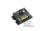 DC12 - 24V PWM LED Dimmer Bluetooth Light Strips Signboard Light Box Max 30A