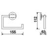 Buy cheap Stainless Steel Toilet Paper Holder Roll Kitchen Sus304 Hanging Paper Towel Holder from wholesalers