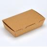 Buy cheap brown color square disposable kraft paper food packaging boxes from wholesalers