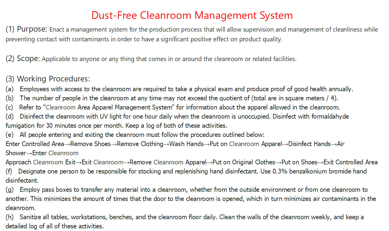 Epoxy Floor Dust Free Prefabricated Medical Cleanroom