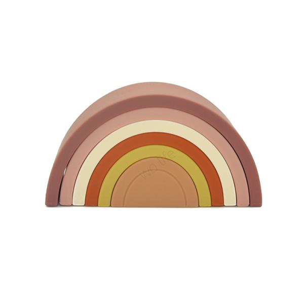 Buy cheap Baby Educational Silicone Rainbow Stacker Toy BPA Free FDA LFGB Material from wholesalers