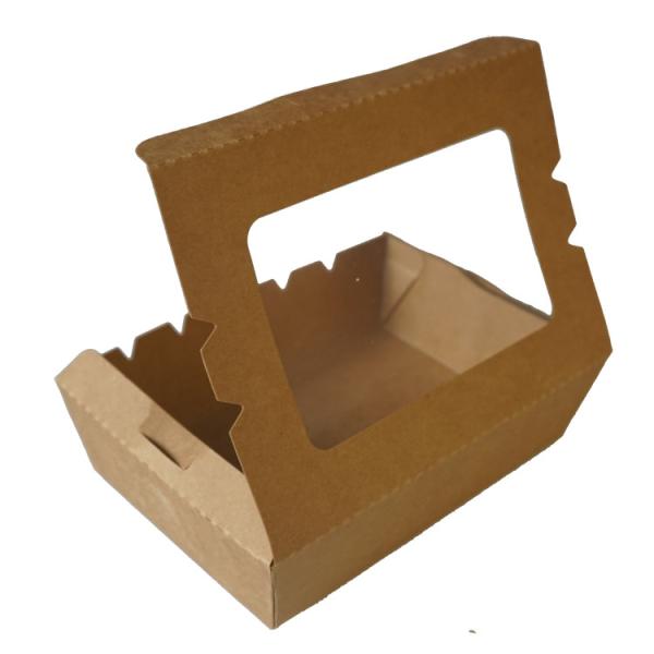 Buy cheap Fast Food Paper Container Take Away Waterproof And Grease Proof Kraft Package Box from wholesalers