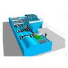 Buy cheap Blue PVC Indoor Kids Long 29m Inflatable Amusement Park from wholesalers