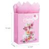 Buy cheap Custom Pattern Type Folding Pink Wedding Gift Packaging Tote Paper Bag for Wedding Cake from wholesalers