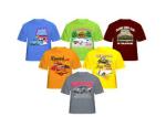Summer Silk Screen Printed T - Shirts / O Neck Cotton Colorful Casual T Shirts