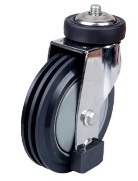 Buy cheap Shopping Cart Wheels PU Escalator Trolley Caster 4 Inch from wholesalers