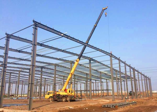 Quality Large Span PEB Steel Buildings / Pre Engineered Building Systems Construction for sale