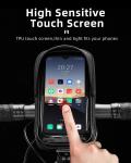Bike Phone Mount Bag Bike Front Frame Handlebar Bag Waterproof Bike Phone Holder