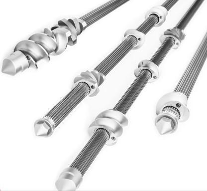 Buy cheap Abrasion Resistance Twin Screw Extruder Parts PM HIP Material Involute Spline Screw Shaft from wholesalers