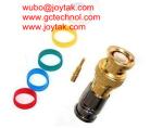 Buy cheap BNC Coaxial Connector BNC male Compression connector gold plated 50ohm for RG6 Coax Cable premium quality from wholesalers