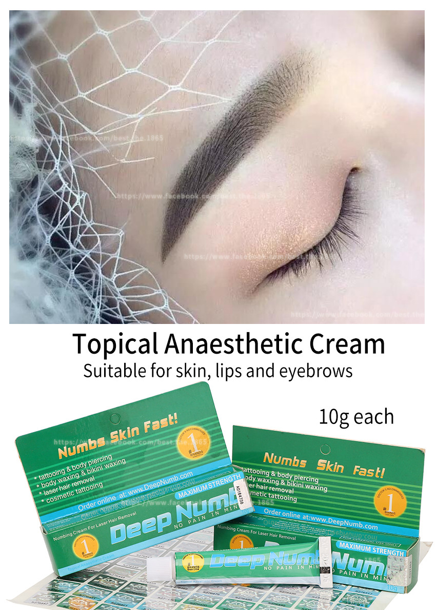 TKTX Deep Numb Anesthetic Lidocaine Tattoo Cream 10g Stop Pain Apply 20 Mins Effect Lasting For 3 Hours