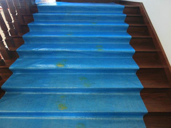 Buy cheap Painter Floor Protection Recycled Cotton Polyester Fleece Felt LDPE Laminated Roll Nonwoven Fabric from wholesalers