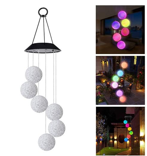 Buy cheap IP65 Waterproof 6 Crystal Ball Solar Wind Chime Lights from wholesalers