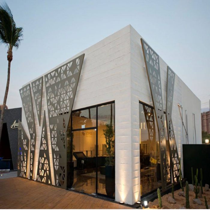YDX Decorative Carved Facade Panel Stainless Steel Laser Cut Outdoor Metal Screen
