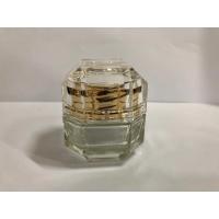 Buy cheap 30G 50G Recycled Polyhedral Glass Cream Jars Cosmetic Bottles Cosmetic Packaging product